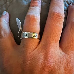 Anxiety Ring. Size 7. Silver.